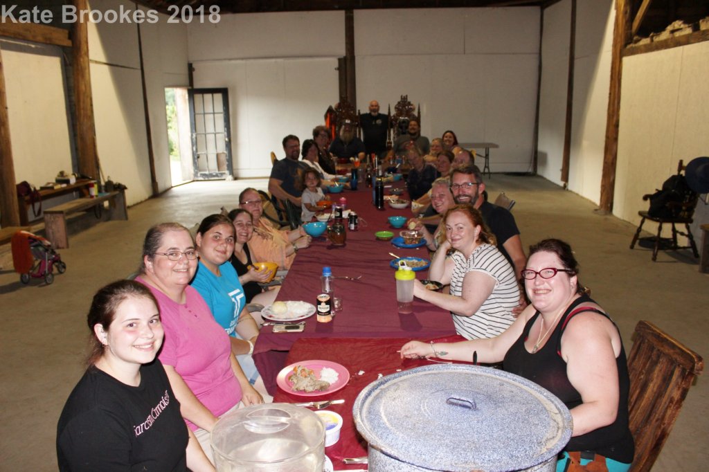 Members and friends of the Freehold gathered at Husel (sacred feast) during the 2018 Althing.